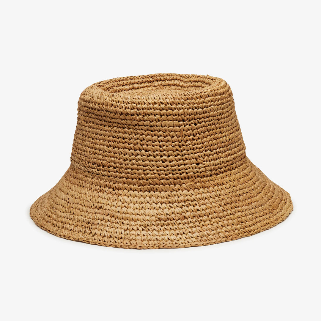 Wyeth Tali Raffia Bucket In Camel
