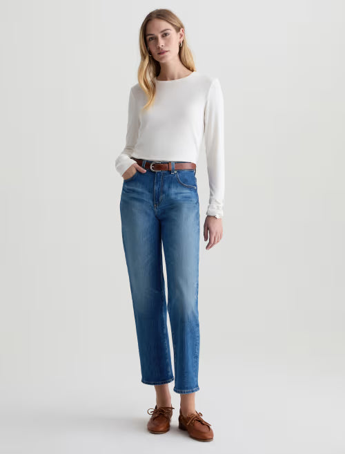 AG Brinley Crop Jeans In Blue / Owen Valley