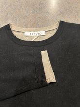 Load image into Gallery viewer, Kokun Double Layer Crewneck in Black
