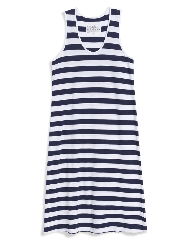 Frank &amp; Eileen Dylan Scoop neck Maxi Dress Nautical Stripe