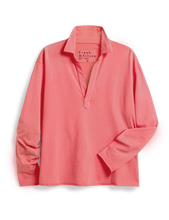 Load image into Gallery viewer, Frank&amp;Eileen Patrick Popover Henley in Passion Fruit
