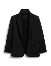 Load image into Gallery viewer, F&amp;E Dublin Knit Blazer in Black
