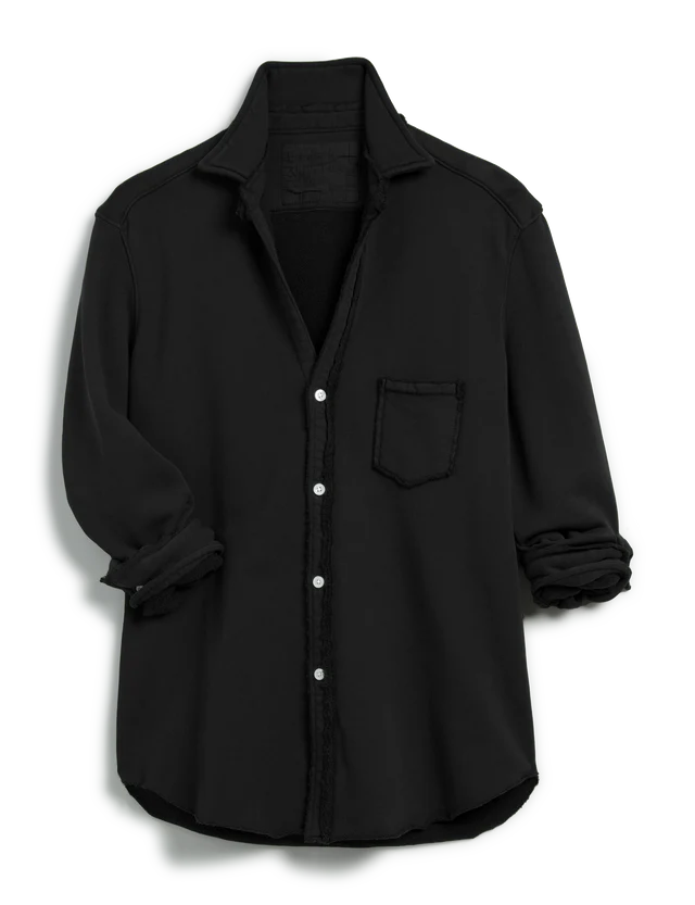 Frank &amp; Eileen Eileen Sweatshirt Button-Up In Black