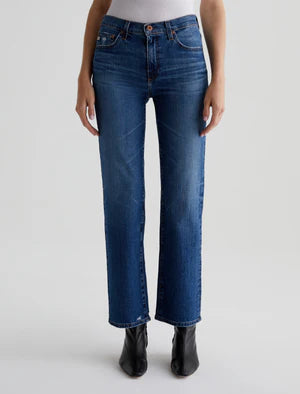Ag Brinley Mid-Rise Straight Jean In 15 Years Prague