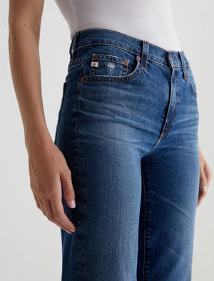 Ag Brinley Mid-Rise Straight Jean In 15 Years Prague