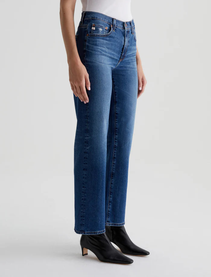 Ag Brinley Mid-Rise Straight Jean In 15 Years Prague