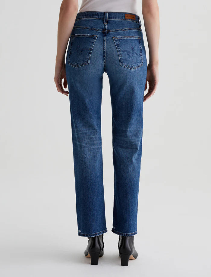 Ag Brinley Mid-Rise Straight Jean In 15 Years Prague