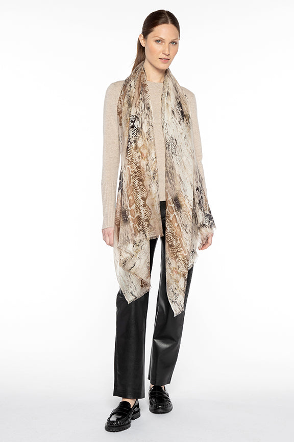 Kinross Python Print Scarf