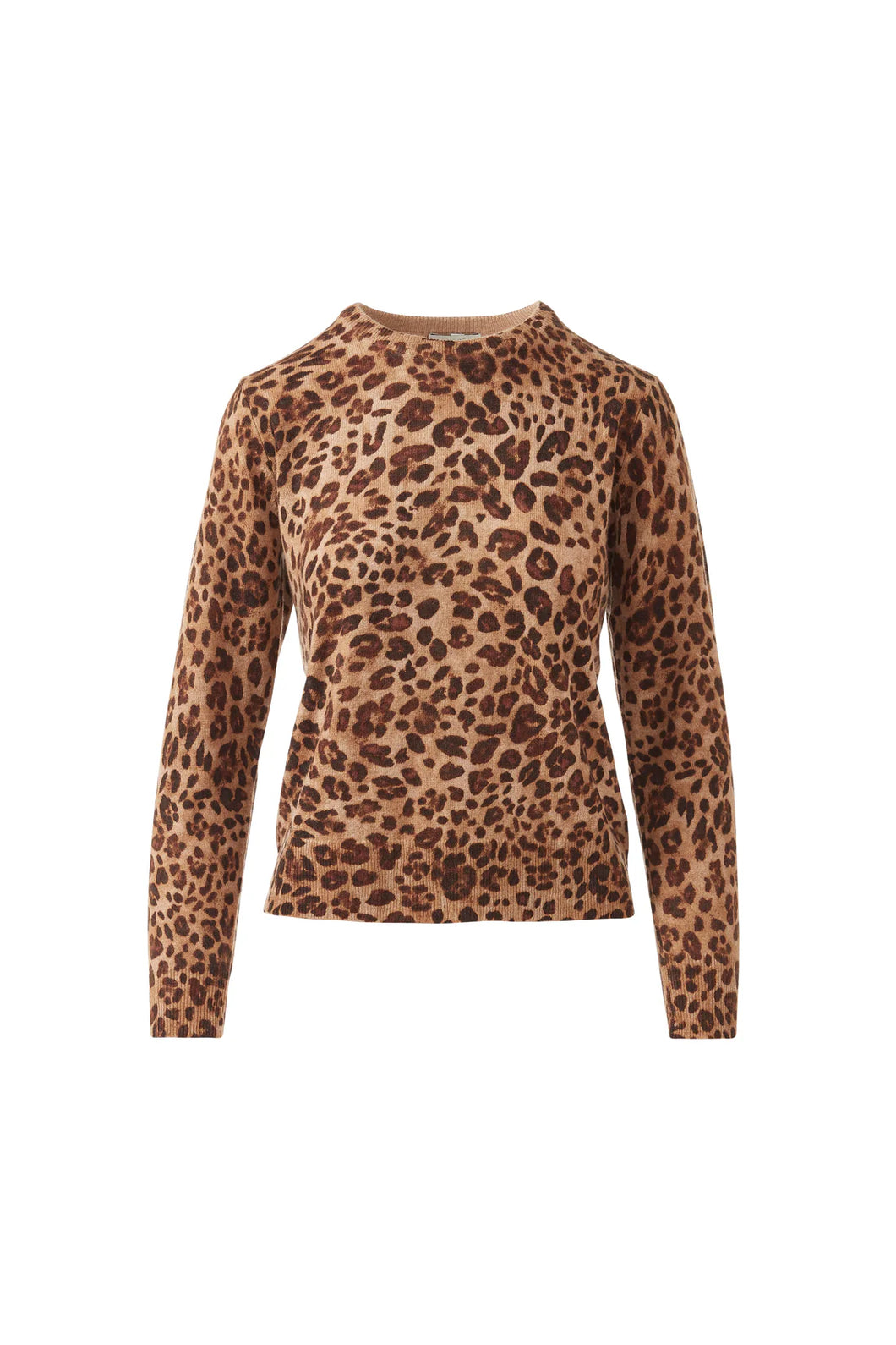 Kinross Leopard Crew in Camel