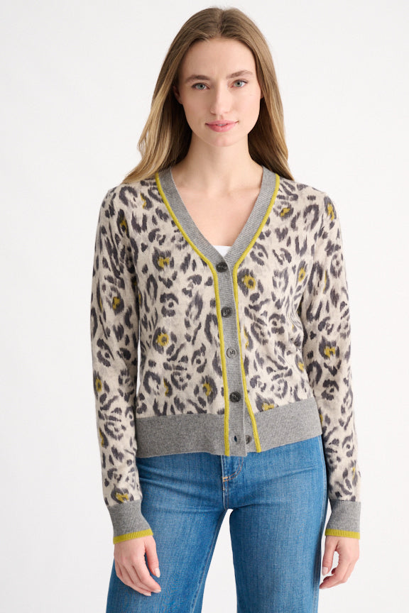 Kinross Animal Print Cartigan