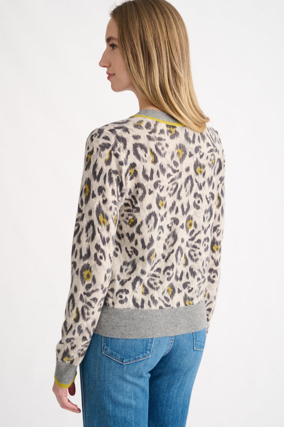 Kinross Animal Print Cartigan