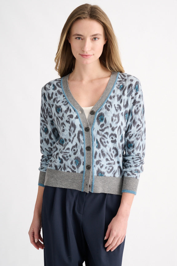 Kinross Animal Print Cartigan