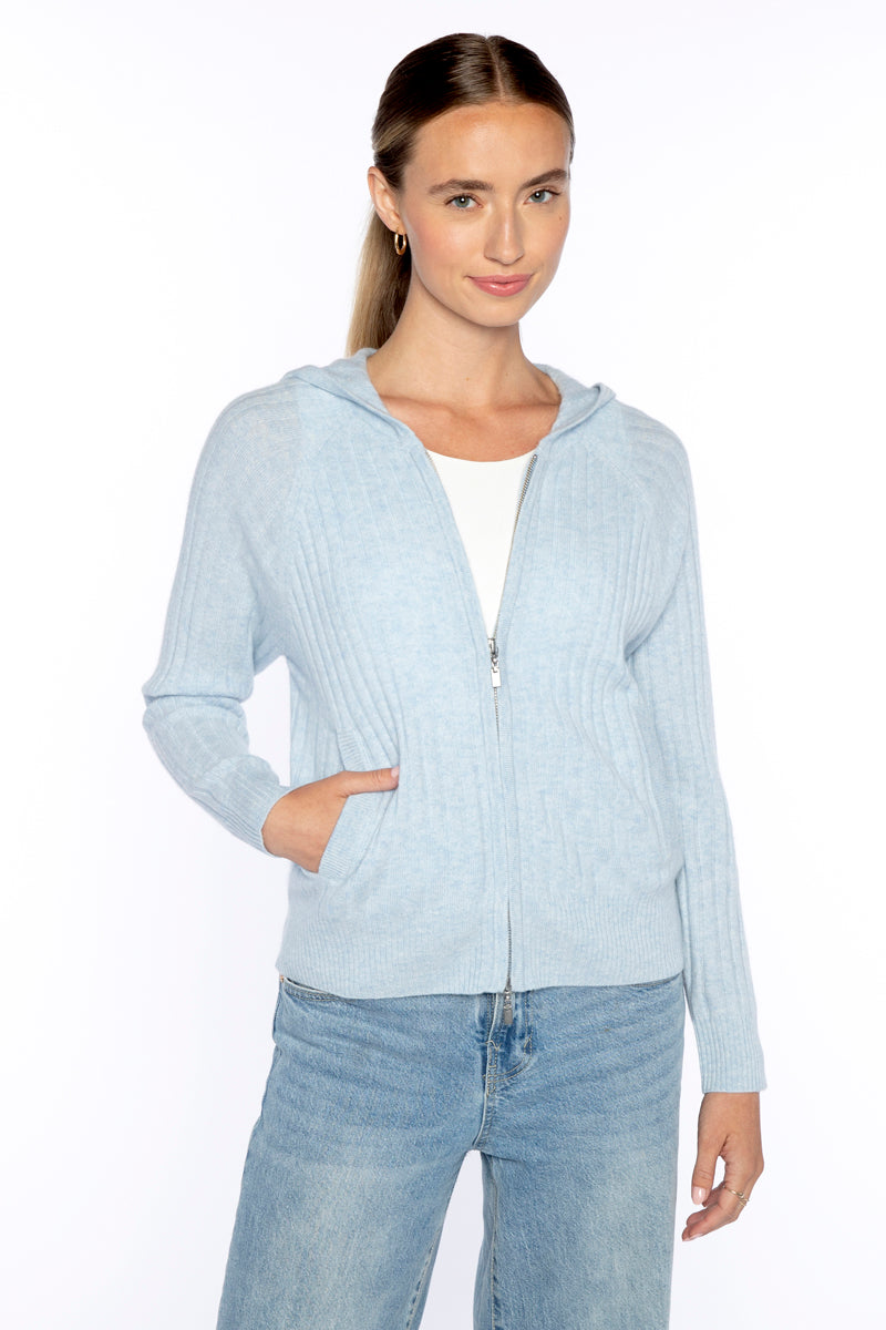 Kinross Raglan Rib Zip Hoodie