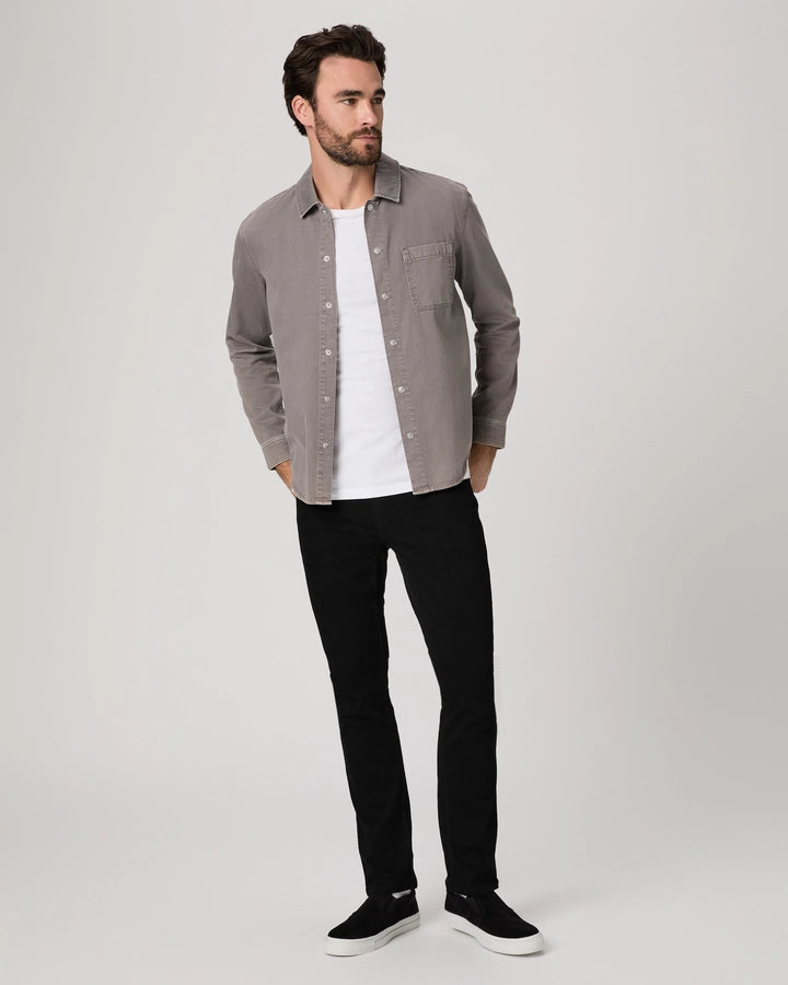 Paige Denim In Federal Black Shadow