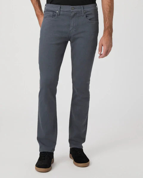 Paige Transcend Federal Slim Straight Jean In Pewter Stone