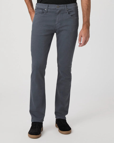 Paige Transcend Federal Slim Straight Jean in Pewter Stone