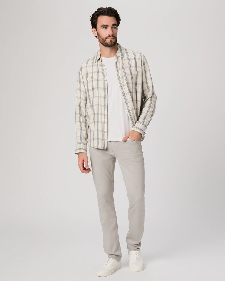 Paige Transcend Federal Slim Straight Jean In Shark Skin