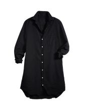 Load image into Gallery viewer, Frank &amp; Eileen Denim Shirtdress in Black
