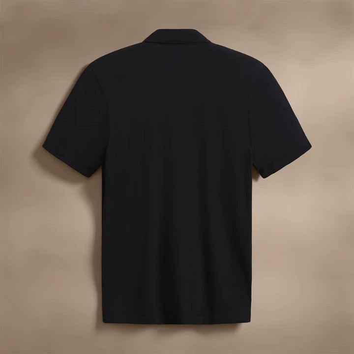 James Perse Brushed Lotus Polo In Black