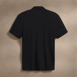 James Perse Brushed Lotus Polo in Black