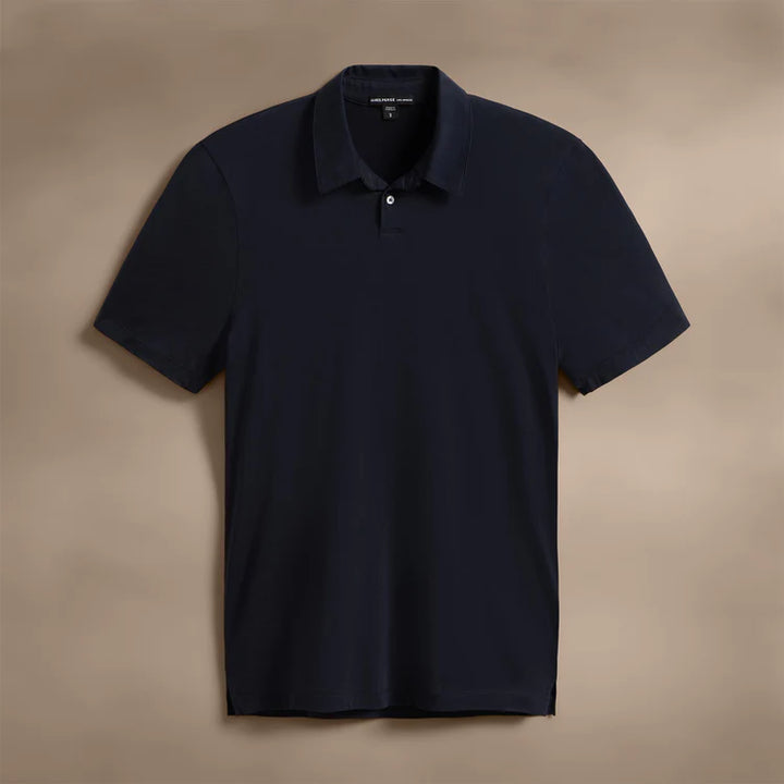 James Perse Brushed Lotus Polo In Deep