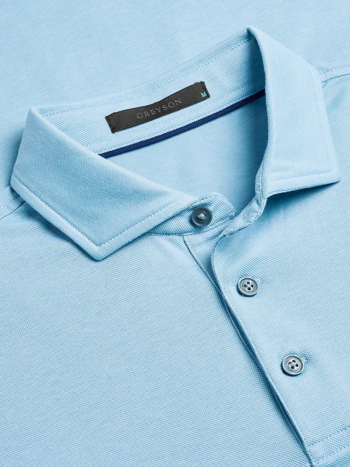 Greyson Omaha Polo In Wolf Blue