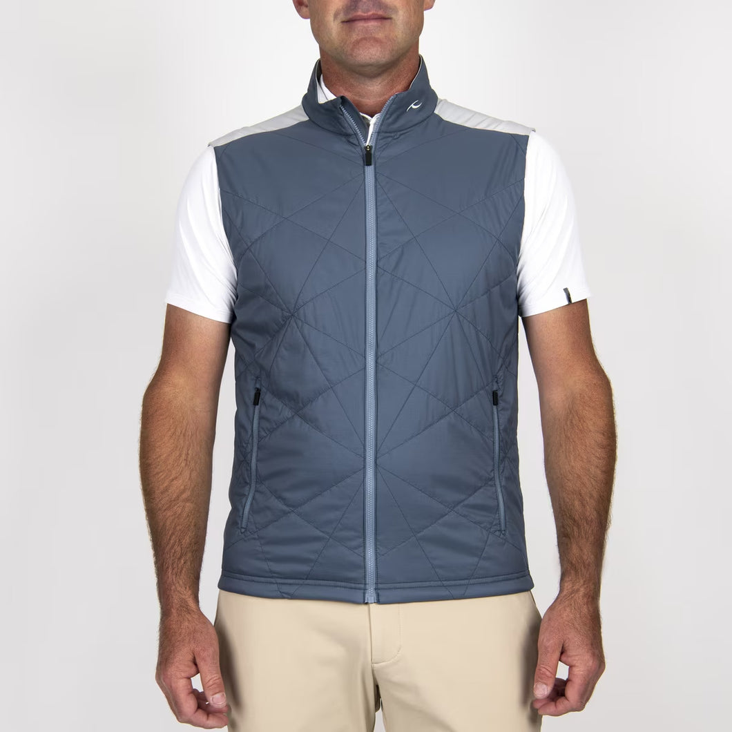 KJUS Men's Retention Vest in Steel Blue - Alloy