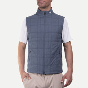 KJUS Rowan Insulated Vest in Steel Blue/Atlanta Blue