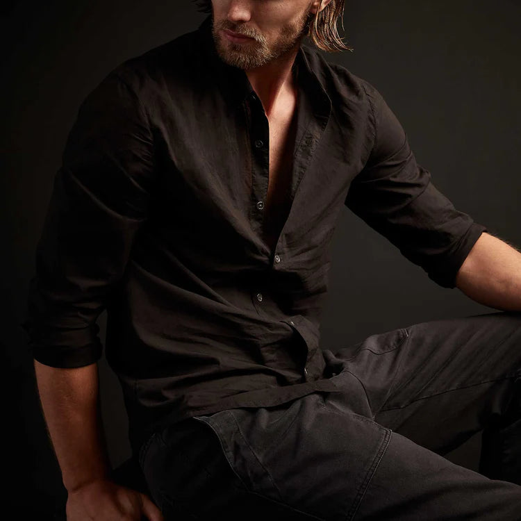James Perse Standard Shirt in Black
