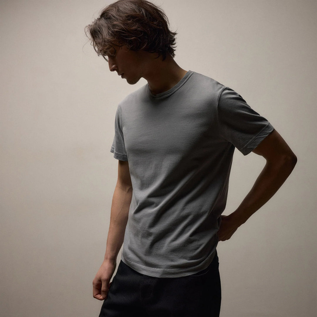 James Perse Men Short Sleeve Crew Neck In Ore