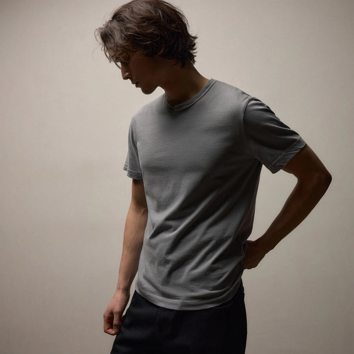 James Perse Men Short Sleeve Crew Neck In Ore