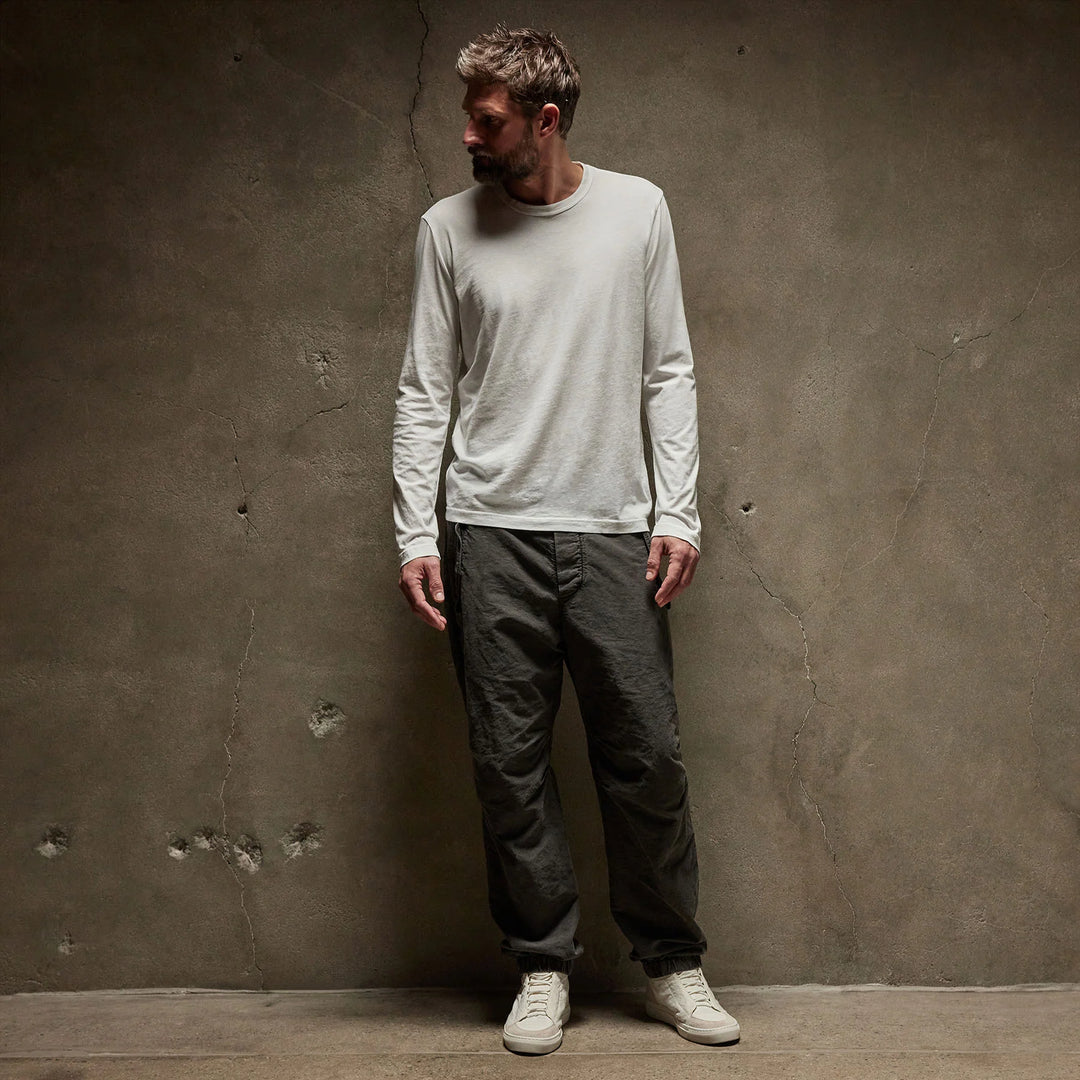 James Perse L/S Crew Neck In White
