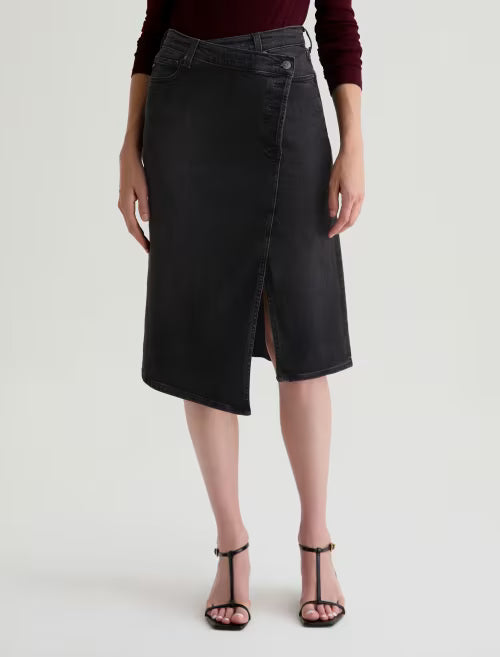 Ag Bruna Wrap Midi Skirt In Nebula