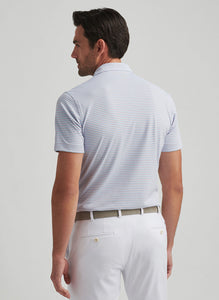Peter Millar Tempo Performance Mesh Polo in Blue Forest