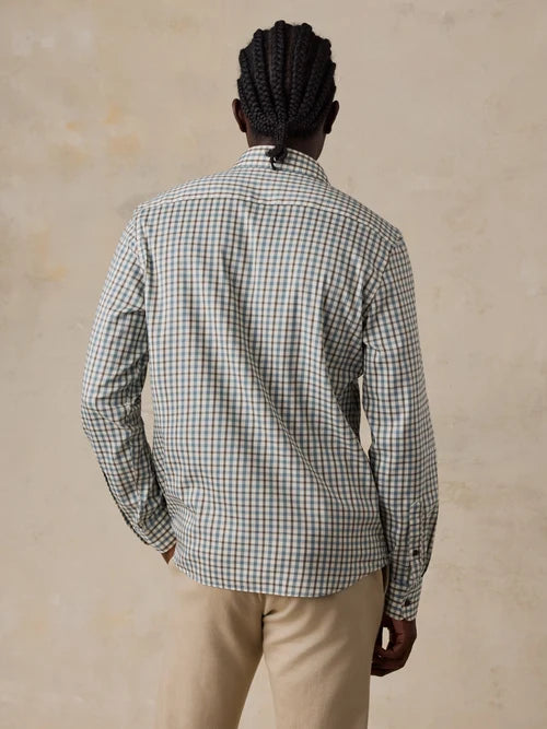 FAHERTY Soft Twill Movement Shirt - Burr Oak Gingham