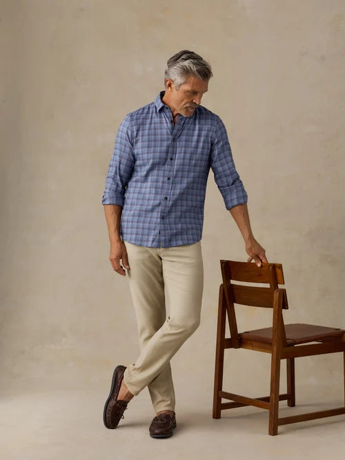 Faherty Soft Twill Movement Shirt Riverstone Pass Plaid