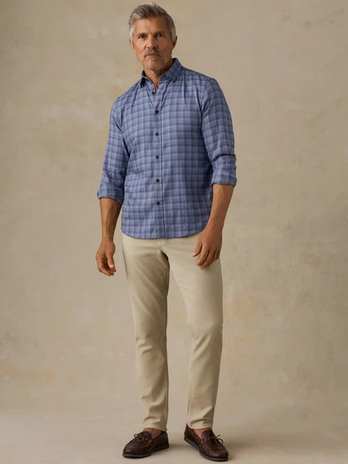 Faherty Soft Twill Movement Shirt Riverstone Pass Plaid