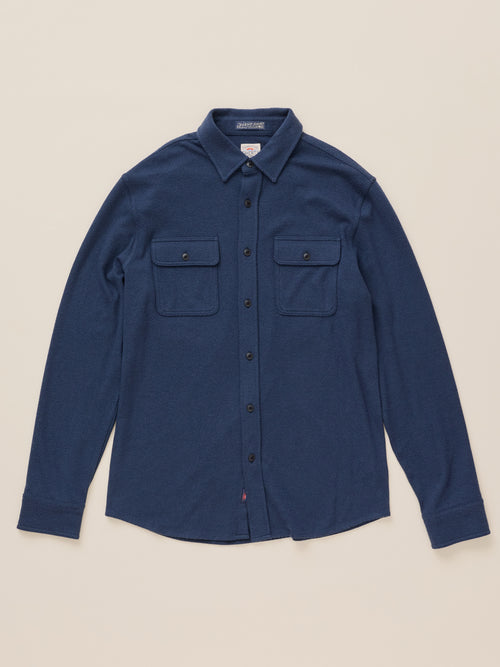 FAHERTY Legend Sweater Shirt - Brighton Navy Twill