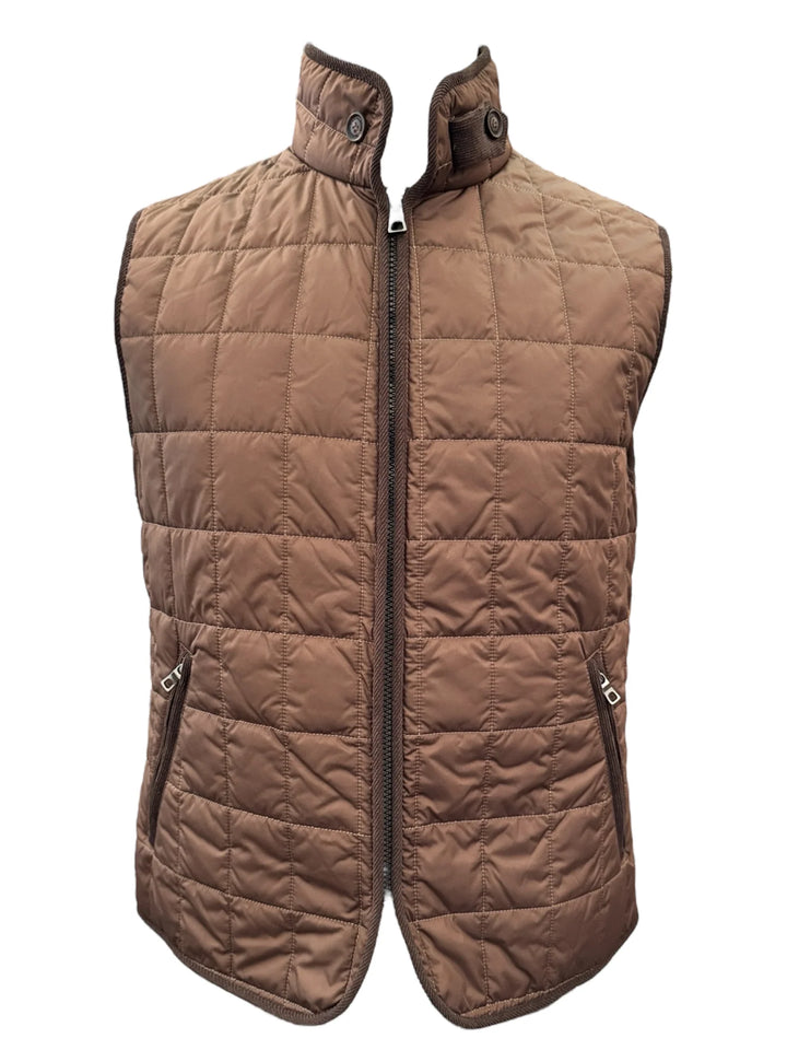 Italian Quilt Vest In Cocco