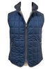 Italian Quilt Vest in New Navy