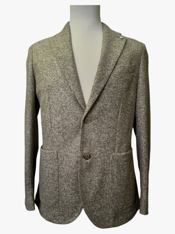 Lbm Soft Jacket Tan/Grey Tweed