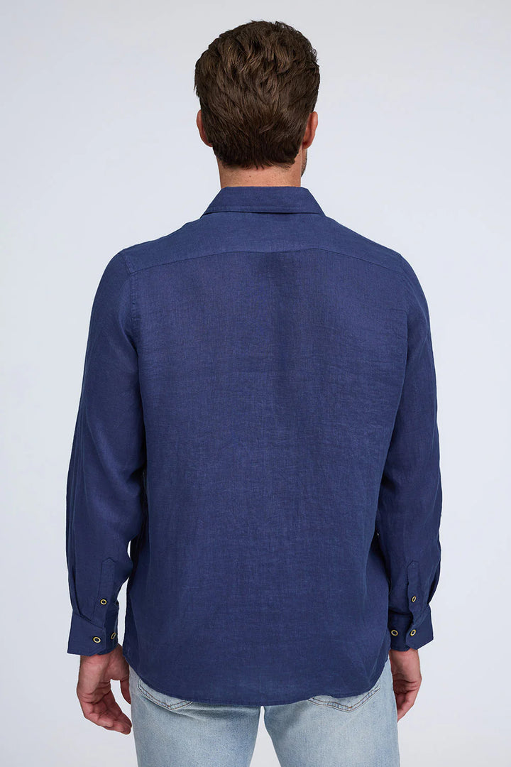 RAFFI Linen L/S in Midnight