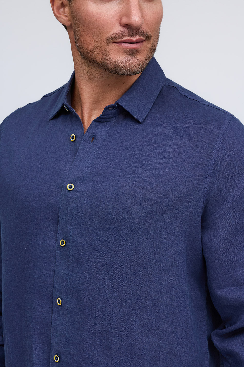 RAFFI Linen L/S in Midnight