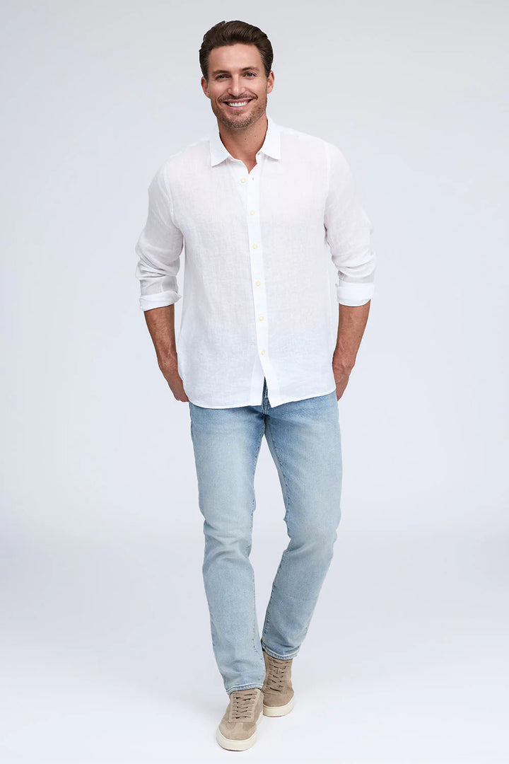 RAFFI Linen L/S in White