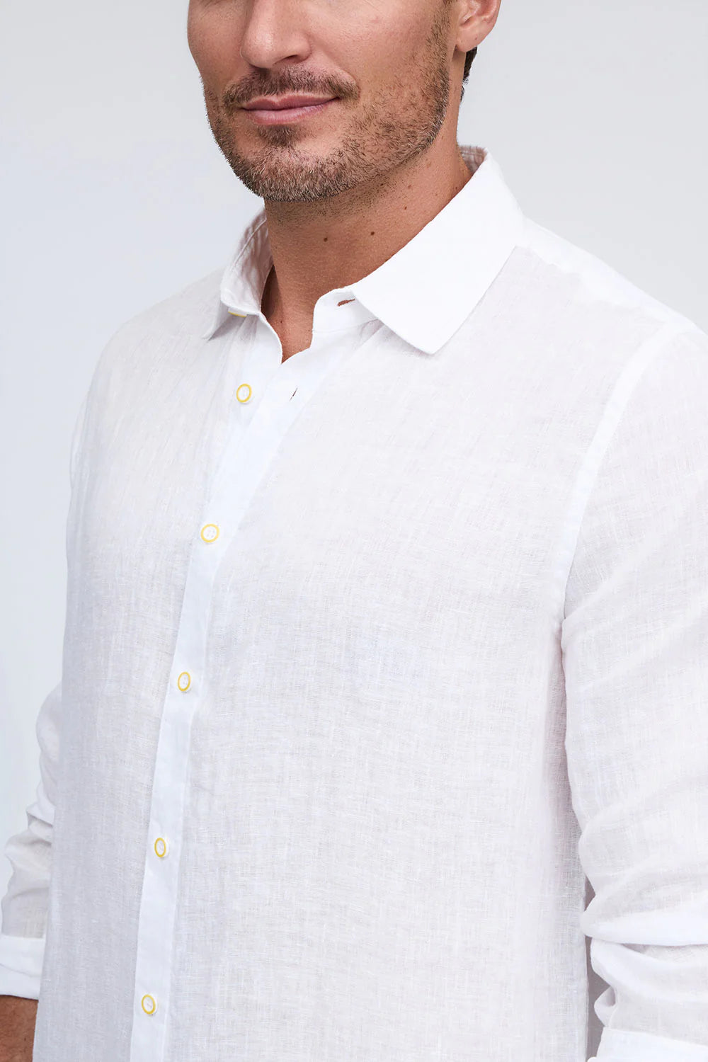 RAFFI Linen L/S in White