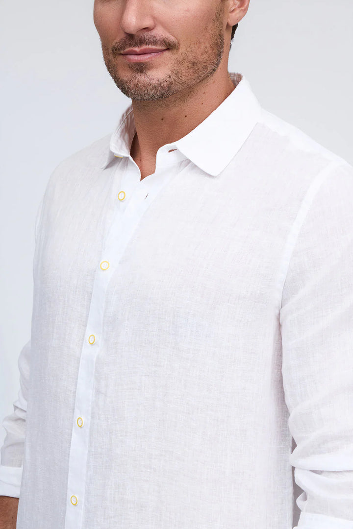 RAFFI Linen L/S in White