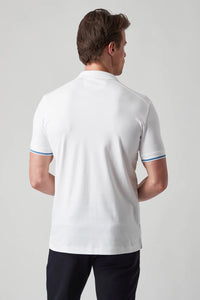 Raffi Nolan Rib Polo in White