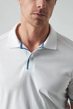 Load image into Gallery viewer, Raffi Nolan Rib Polo in White
