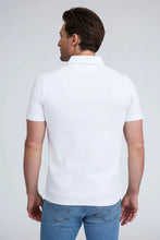 Load image into Gallery viewer, Raffi Silvio Textured Polo in White
