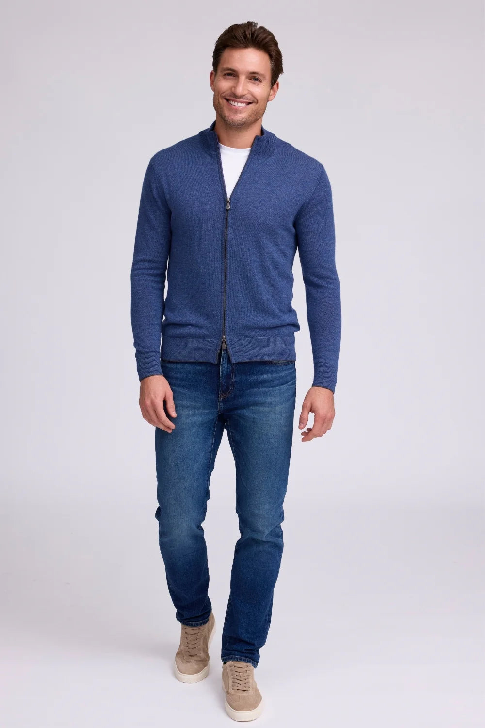 Raffi Matteo L/S Full Zip In Indigo